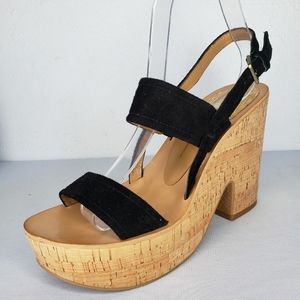 Dolce Vita Rachel Platform Suede Cork High Heels